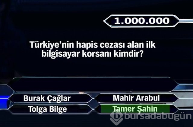 Kim Milyoner Olmak İster'in milyonluk soruları!