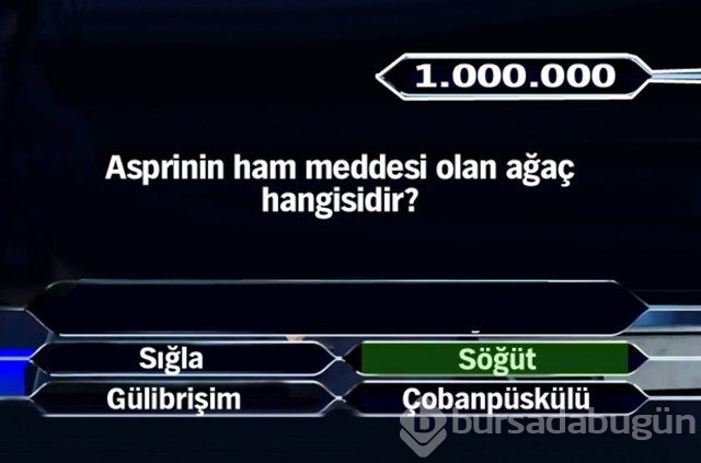 Kim Milyoner Olmak İster'in milyonluk soruları!
