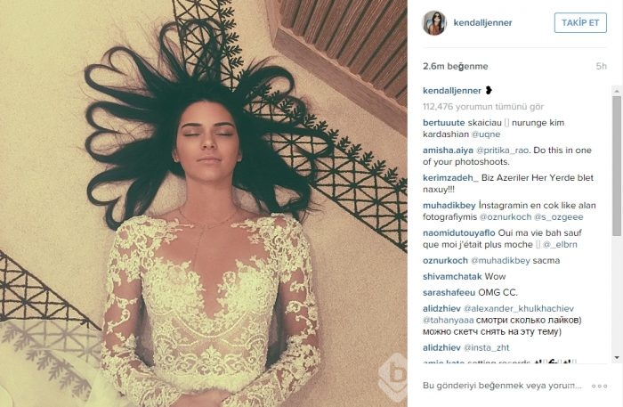 instagram in en fazla begeni alan