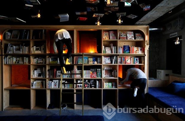Kitap kurtlarına özel otel