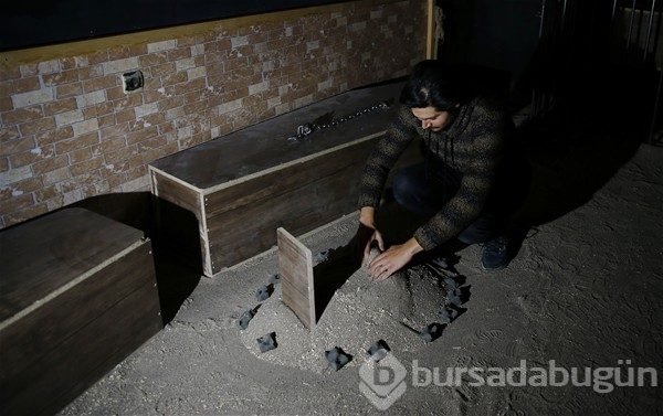 "Mezarlık" konseptli oyun evi