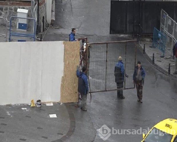 Taksim'de cami yapımına başlandı