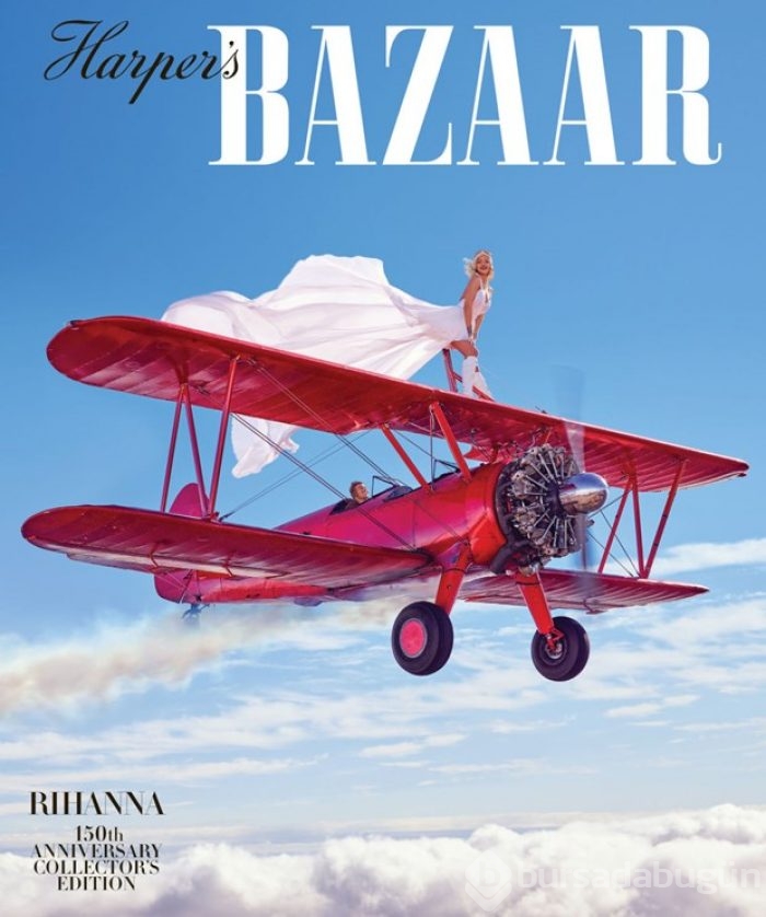 Harper's Bazaar'ın 150. sayısında Rihanna vardı