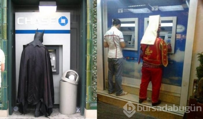 ATM'de para çekerken görüntülenen 13 enteresan tip