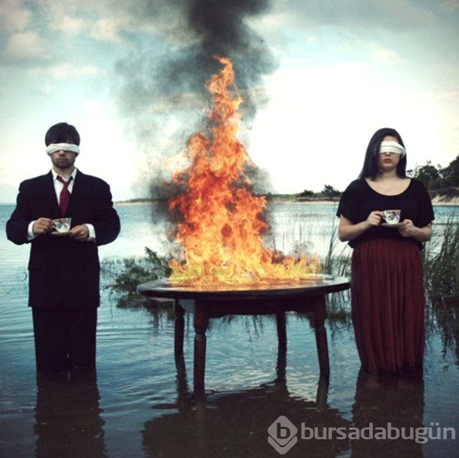 Gördüğü kabusları fotoğrafladı