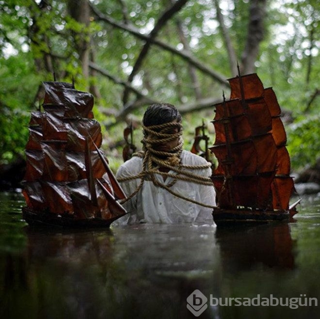 Gördüğü kabusları fotoğrafladı