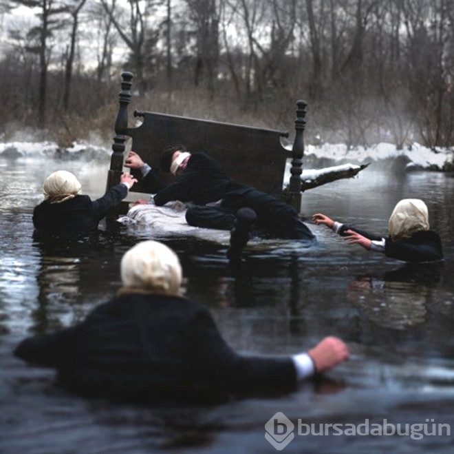 Gördüğü kabusları fotoğrafladı