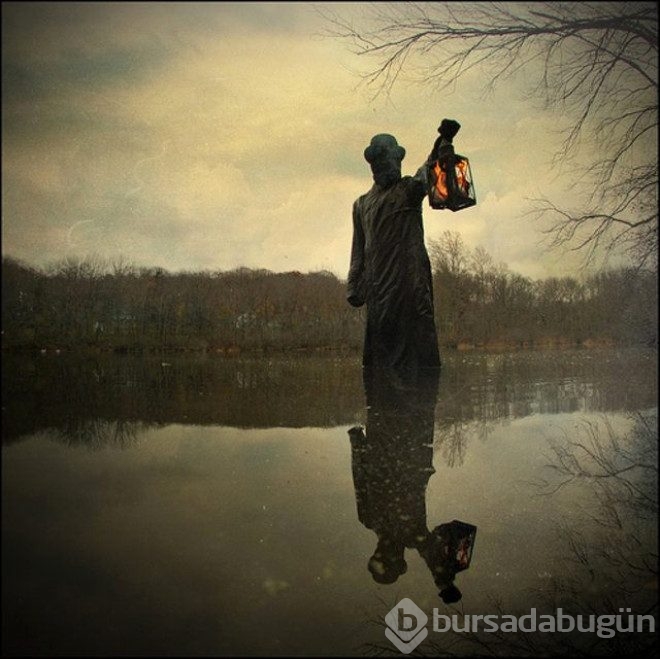 Gördüğü kabusları fotoğrafladı