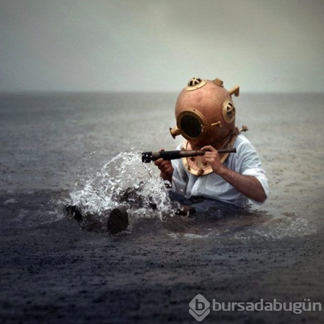 Gördüğü kabusları fotoğrafladı