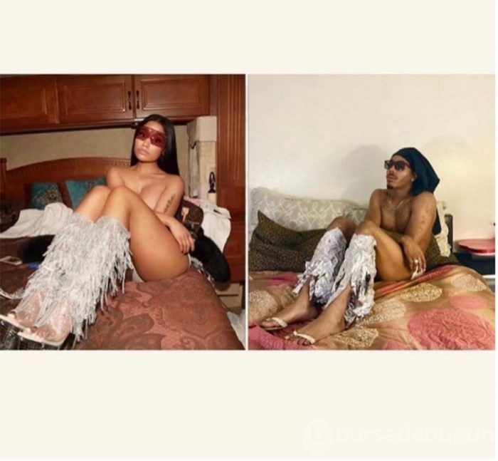 Nicki Minaj'dan seksi poz