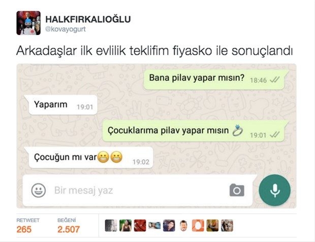 En komik tweetlerle izdivaç programları!