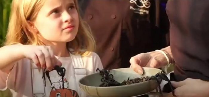 Angelina Jolie örümcek yedi, çocuklarına da yedirdi!