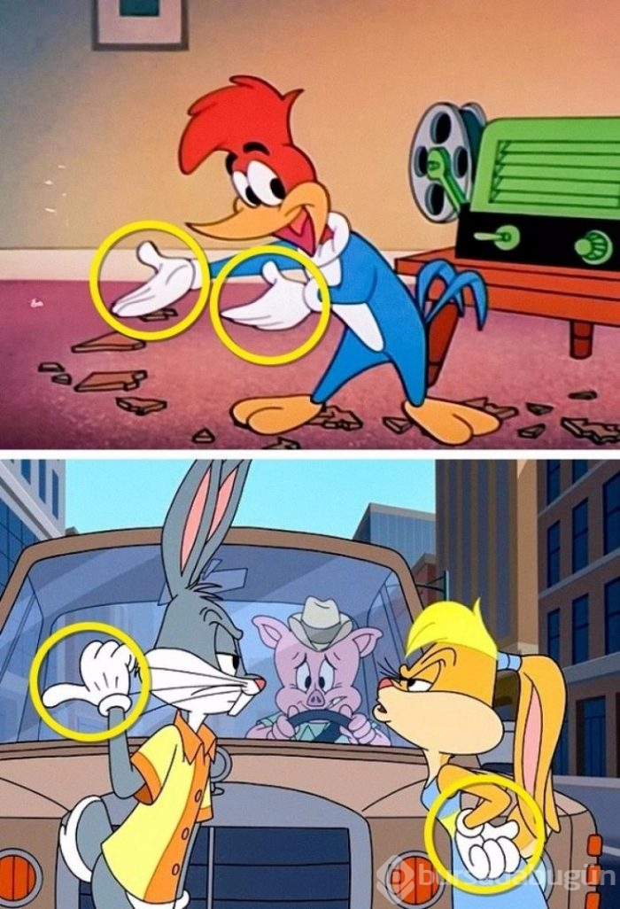 Disney karakterleri neden beyaz eldiven giyerler?