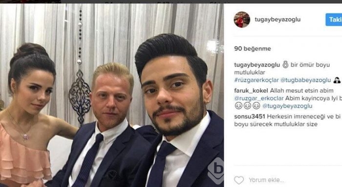 Rüzgar Erkoçlar ve Tuğba Beyazoğlu nişanlandı