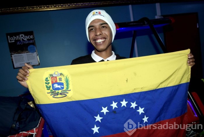 Venezuelalı kayakçının iç burkan hikayesi