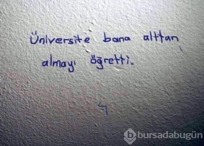 Atarlı ve sitem dolu duvar yazıları