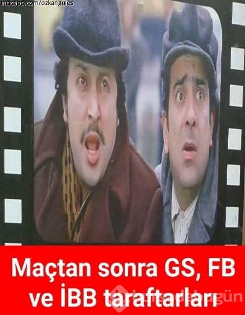 Galatasaray-Beşiktaş derbisi capsleri