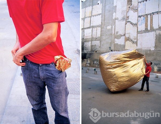 Evini cebinde taşıyan tasarımcı