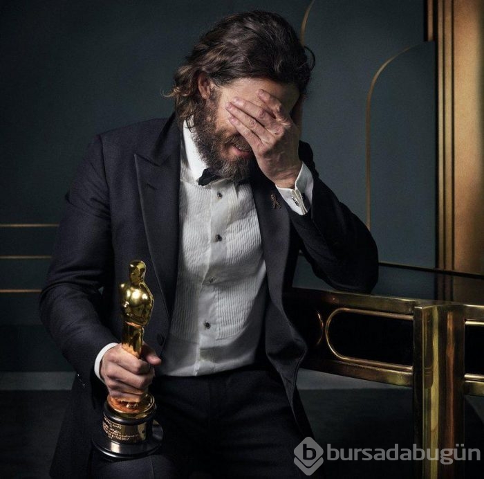 Önce Oscar'ı aldılar, sonra poz verdiler