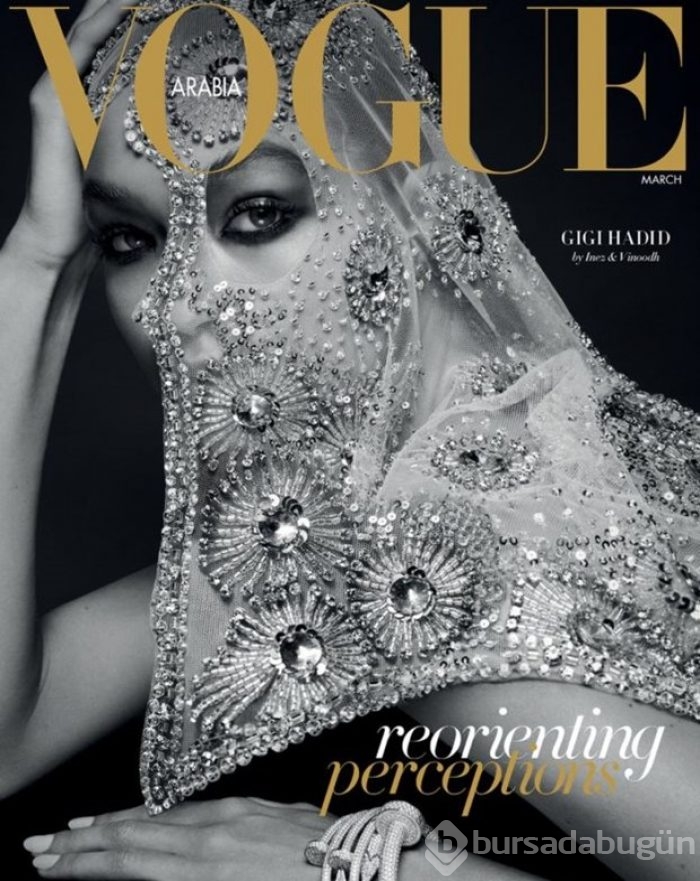 Arapça Vogue'un ilk kapak yıldızı Gigi Hadid oldu