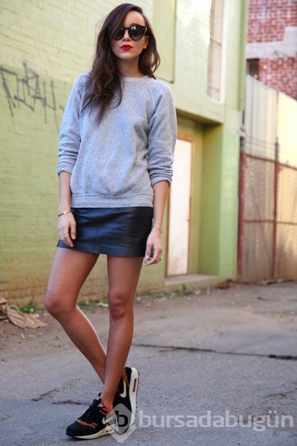 Bu senenin modası sweatshirt kombinleri