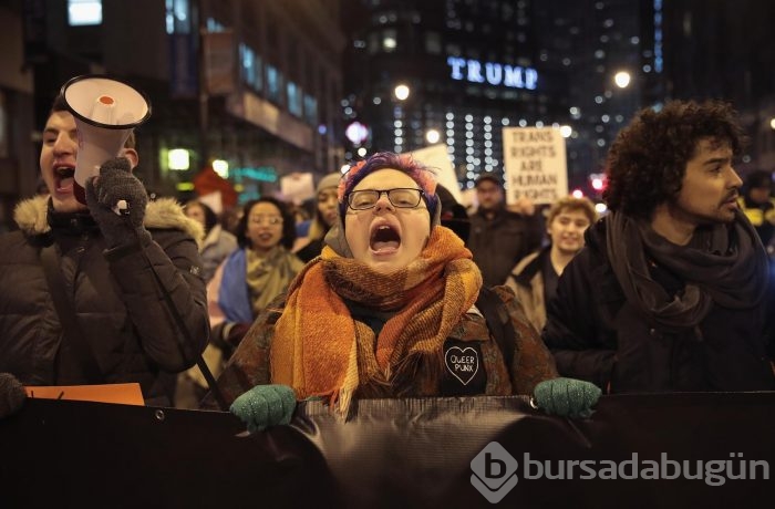 Transseksüeller Trump'ı protesto etti