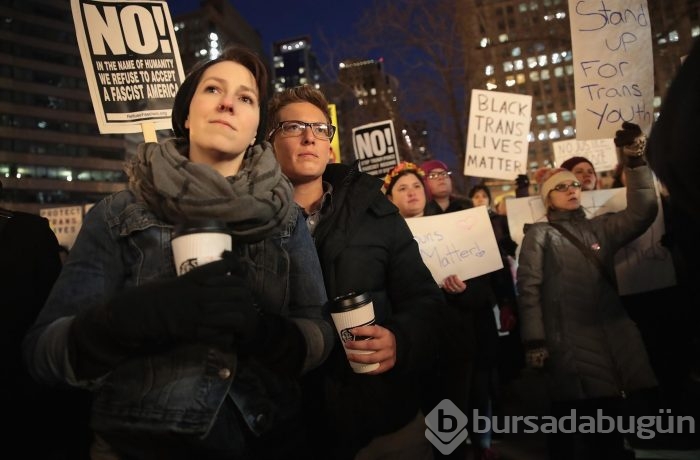 Transseksüeller Trump'ı protesto etti