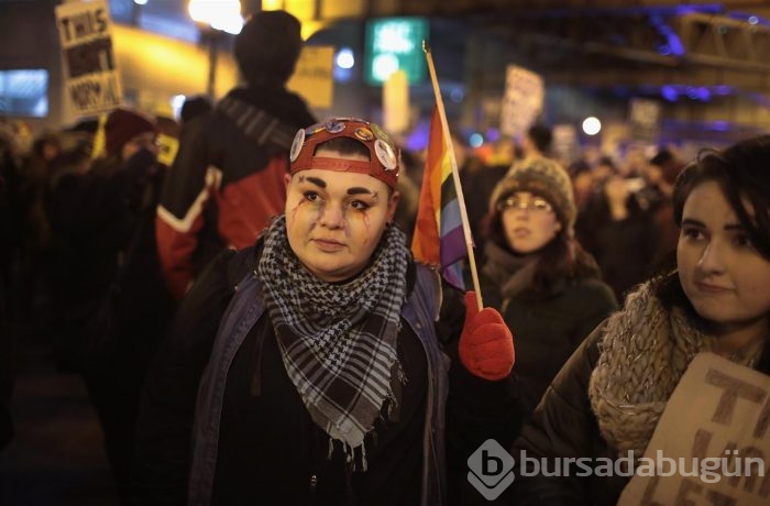 Transseksüeller Trump'ı protesto etti