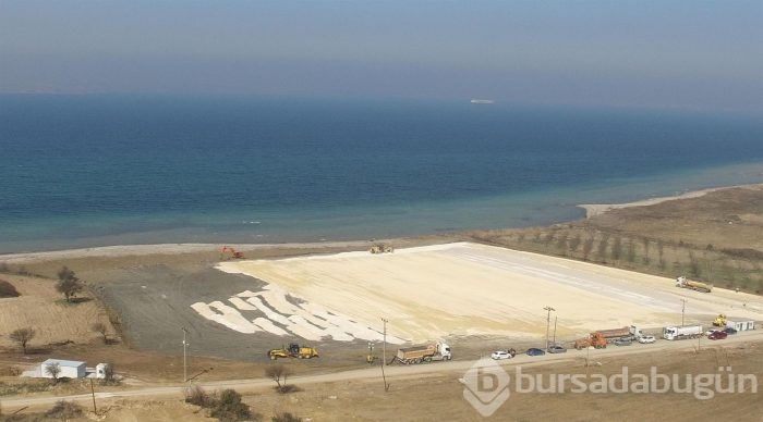 Çanakkale köprüsü için tören alanı hazırlanıyor