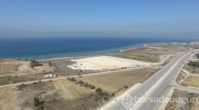Çanakkale köprüsü için tören alanı hazırlanıyor