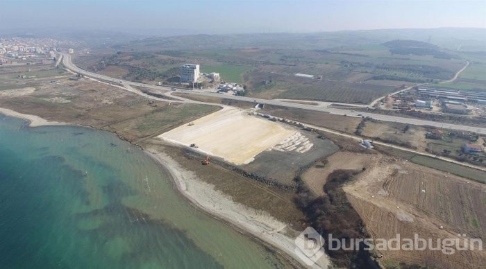 Çanakkale köprüsü için tören alanı hazırlanıyor
