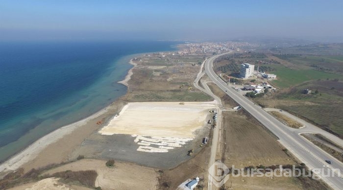 Çanakkale köprüsü için tören alanı hazırlanıyor