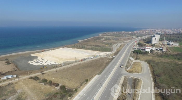 Çanakkale köprüsü için tören alanı hazırlanıyor