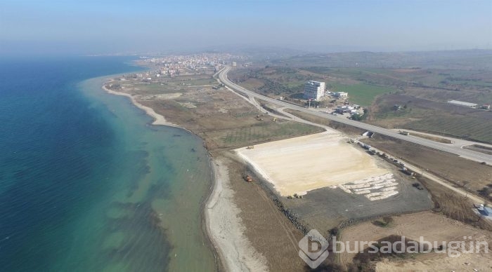 Çanakkale köprüsü için tören alanı hazırlanıyor