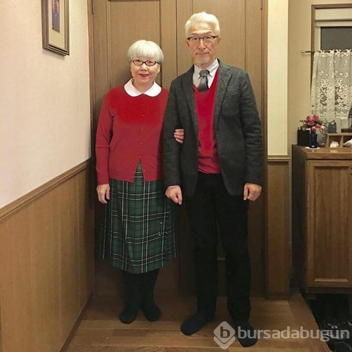37 senedir 'uyumlu' giyinen çift sosyal medya fenomeni oldu