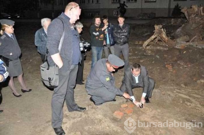 Yol yapımında şans eseri bulundu