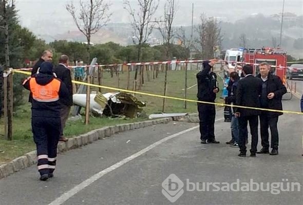 İstanbul'da helikopter düştü! İlk fotoğraflar