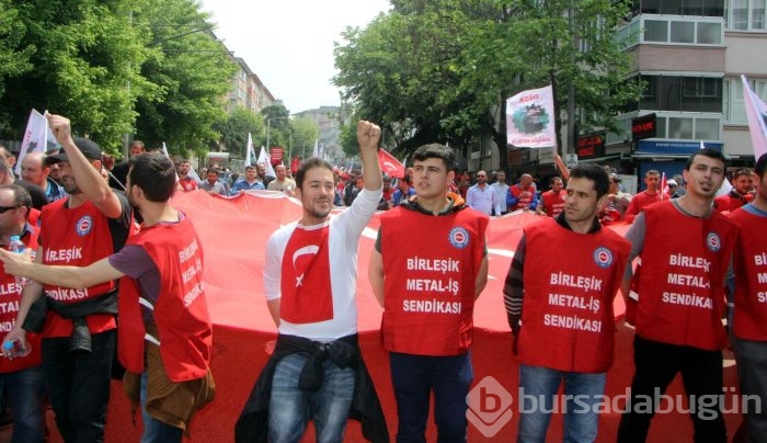Bursa'da 1 Mayıs yürüyüşünde arbede!