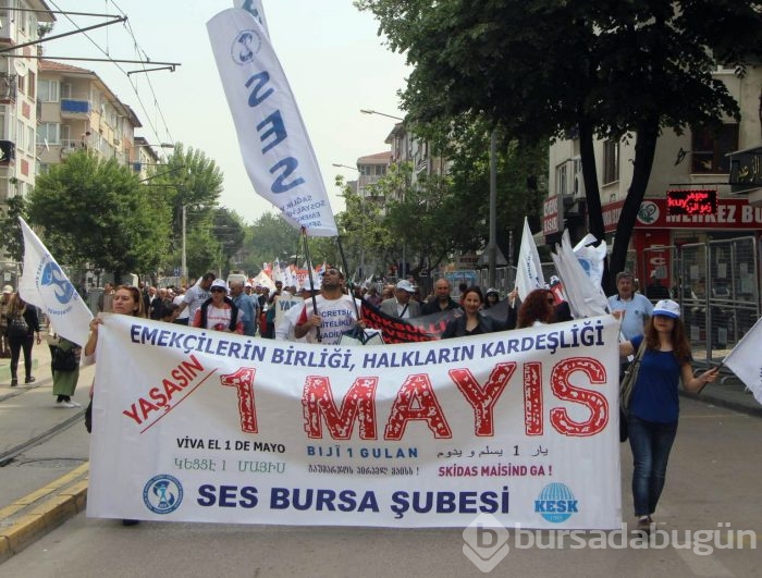 Bursa'da 1 Mayıs yürüyüşünde arbede!