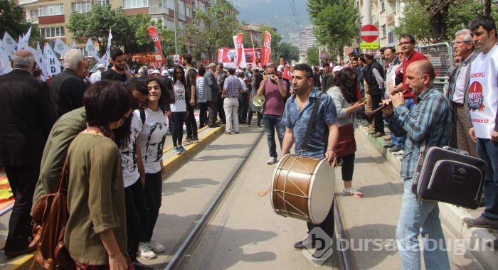 Bursa'da 1 Mayıs yürüyüşünde arbede!