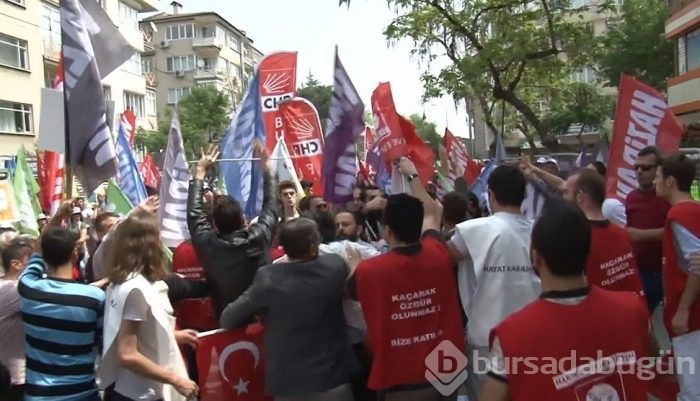 Bursa'da 1 Mayıs yürüyüşünde arbede!