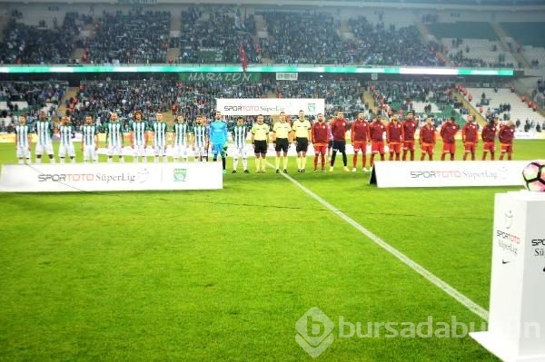 Bursaspor-Galatasaray maçından kareler