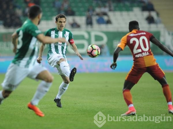 Bursaspor-Galatasaray maçından kareler