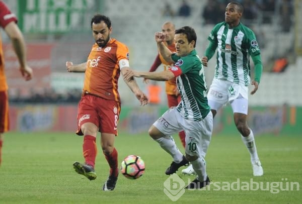 Bursaspor-Galatasaray maçından kareler