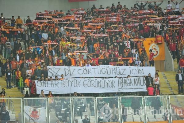Bursaspor-Galatasaray maçından kareler