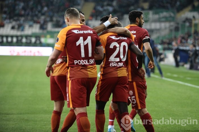 Bursaspor-Galatasaray maçından kareler