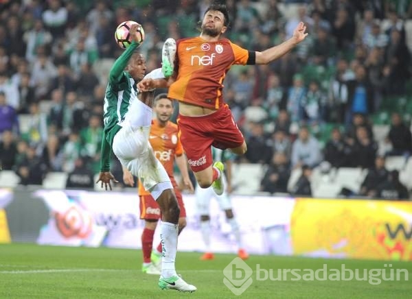 Bursaspor-Galatasaray maçından kareler
