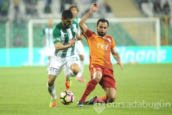 Bursaspor-Galatasaray maçından kareler