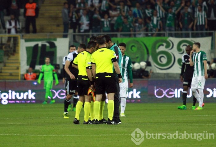 Bursaspor - Beşiktaş maçından kareler
