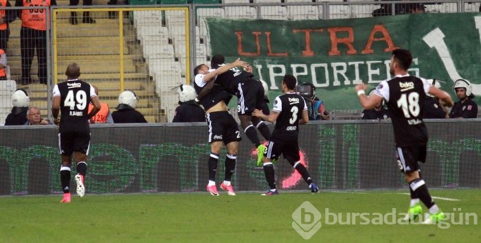 Bursaspor - Beşiktaş maçından kareler